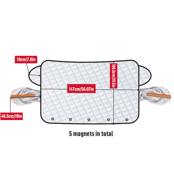 Magnetic Windscreen Frost Cover – No Scraping, Clear Screen in Seconds