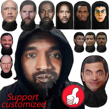 3D Printed Funny Face Balaclava Mask – Halloween & Cosplay