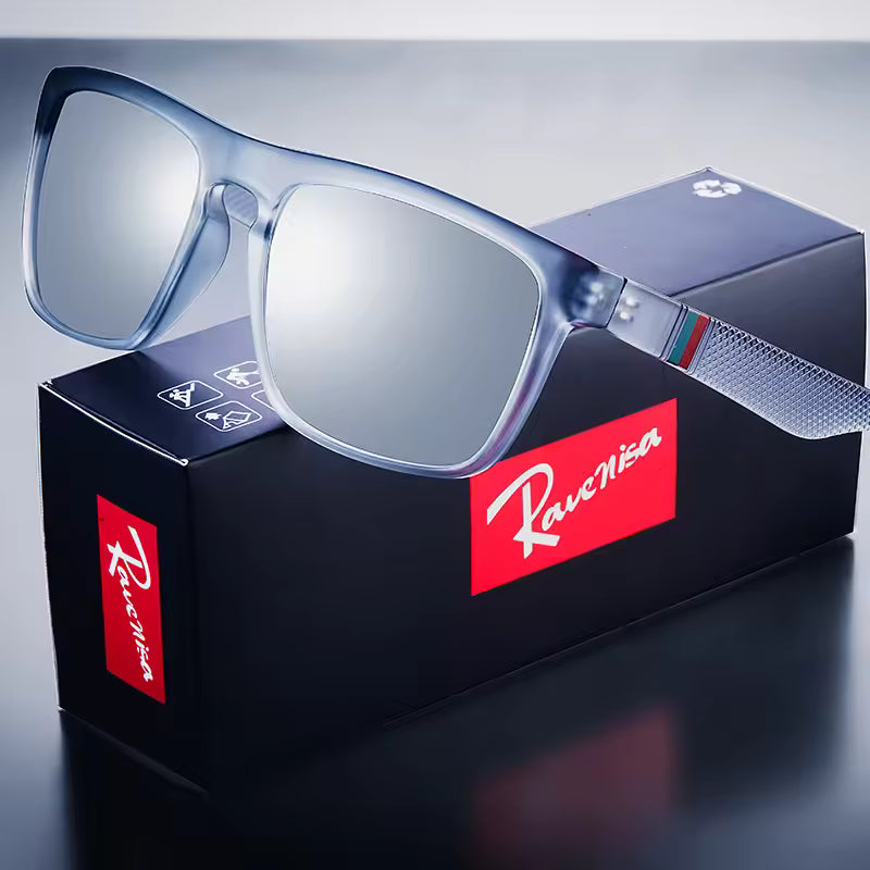 Fashion Square Vintage Polarized Sunglasses Men Women Retro Driving Fishing Sun Glasses.