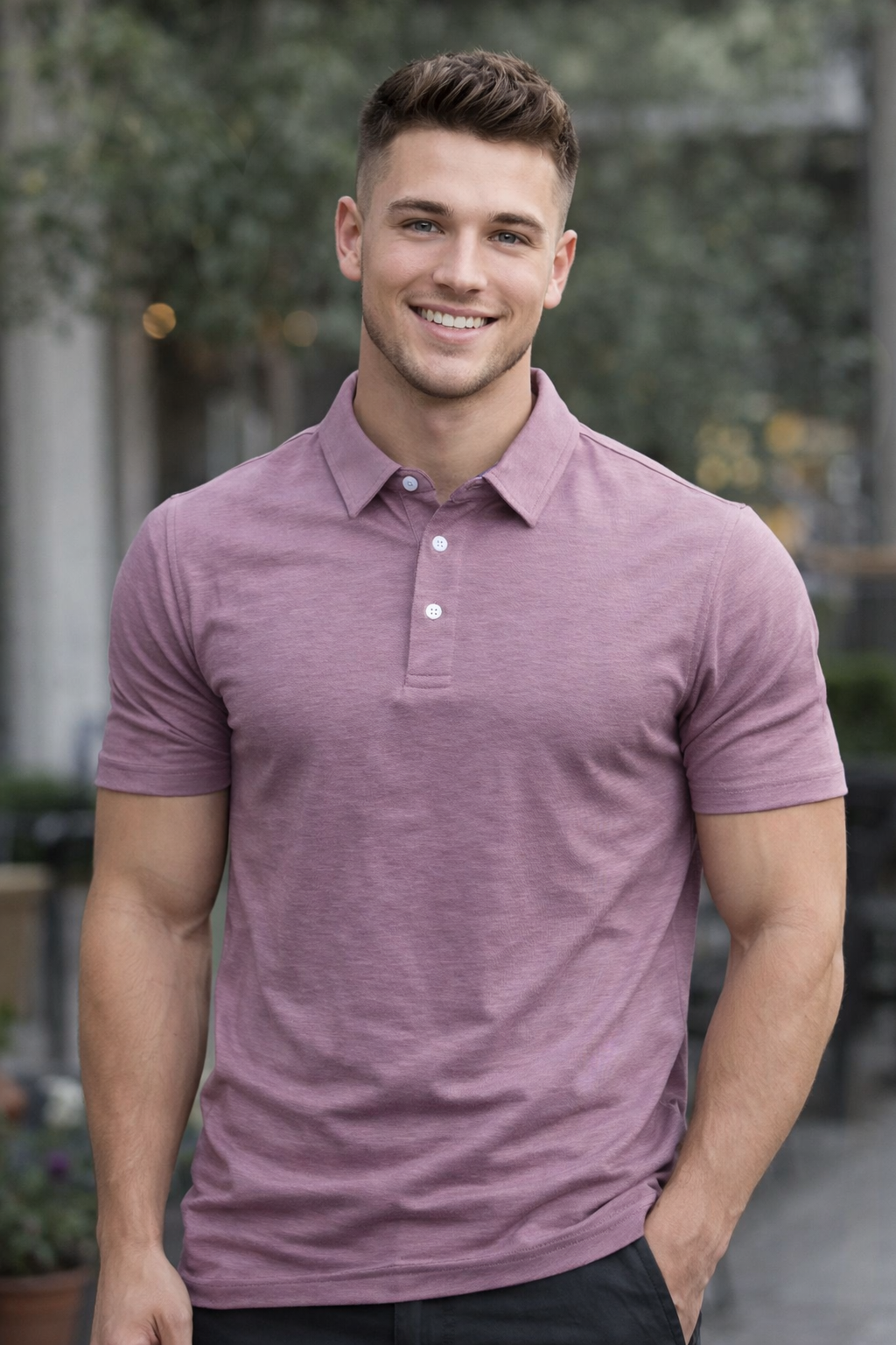 Men’s Summer Polo T-Shirt – Premium Cotton Blend Short Sleeve Casual Shirt