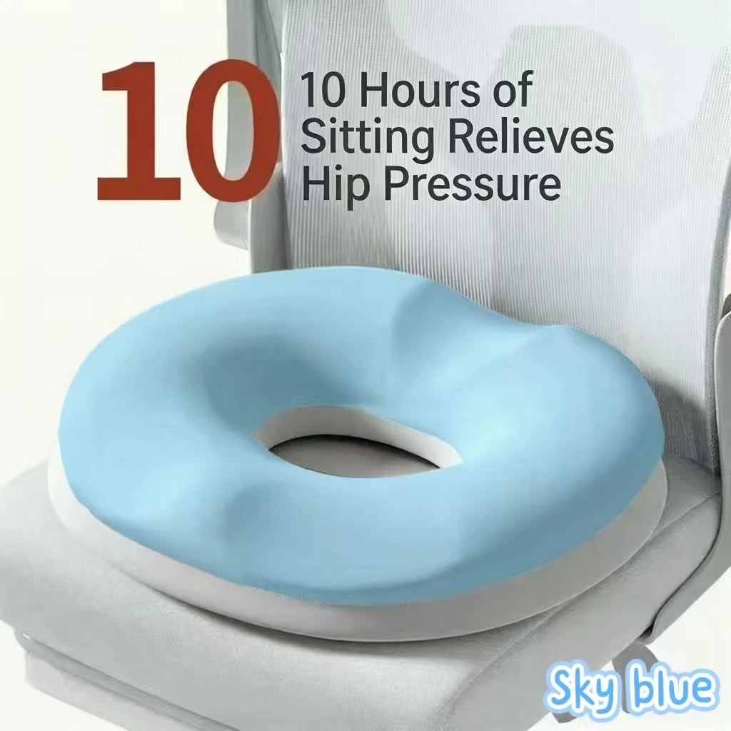 Memory Foam Donut Seat Cushion – Coccyx & Haemorrhoid Relief