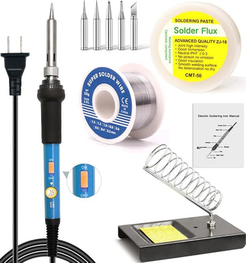 LDK 7-in-1 60W Soldering Iron Kit with Adjustable Temperature