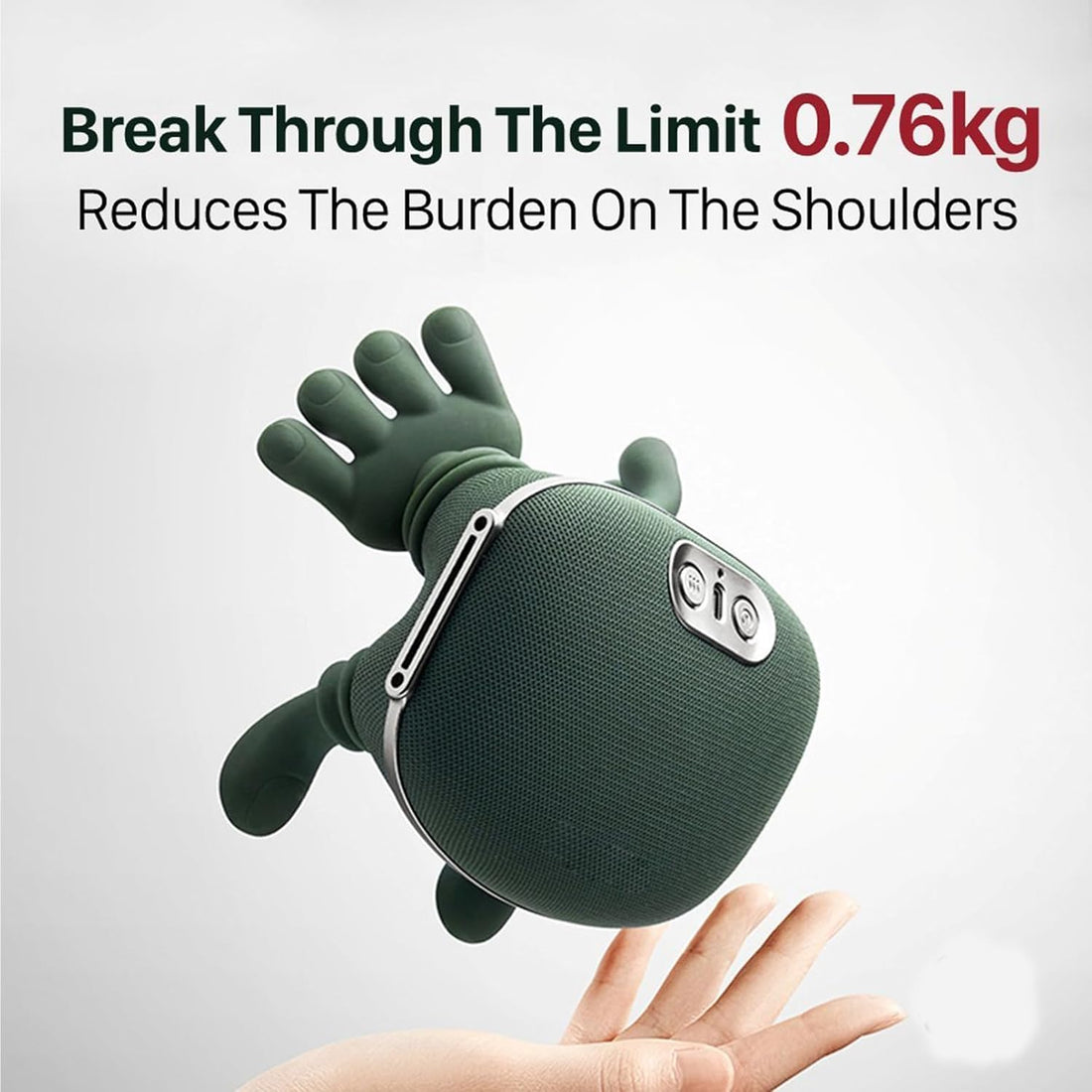 4D Neck & Shoulder Massager with Heat | 3-Speed Cordless Deep Tissue Relief