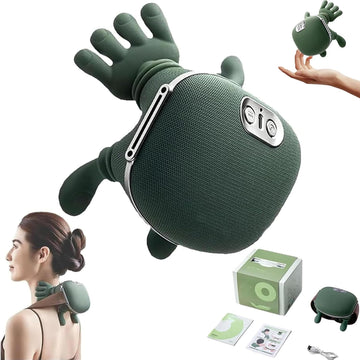 4D Neck & Shoulder Massager with Heat | 3-Speed Cordless Deep Tissue Relief