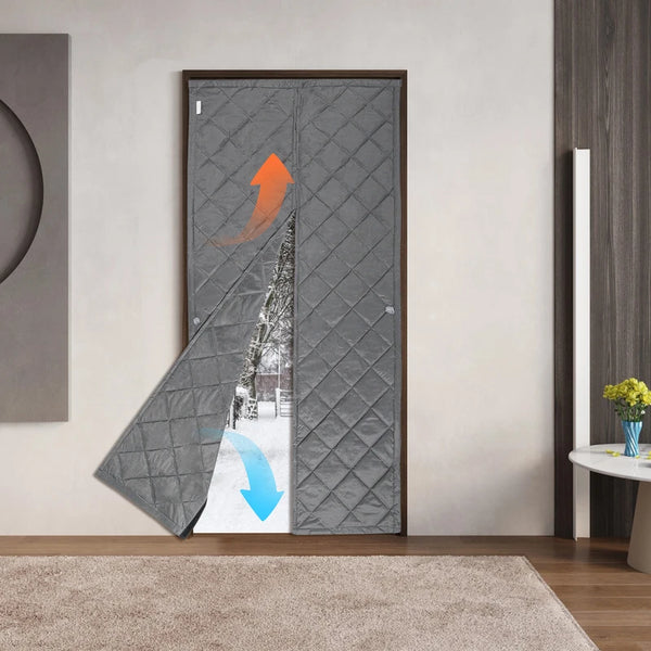 Magnetic Thermal Door Curtain – Keep the Cold Out & the Warmth In (210 × 100cm)