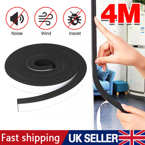 Self-Adhesive Foam Draught Seal Tape – 4m Roll