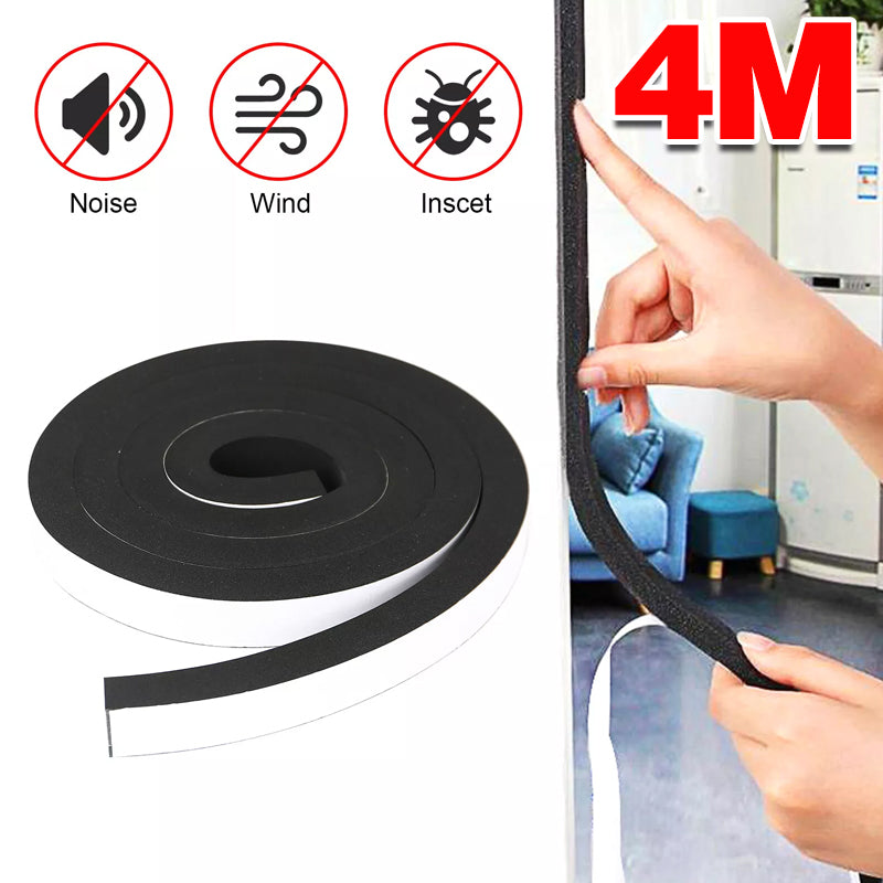 Self-Adhesive Foam Draught Seal Tape – 4m Roll
